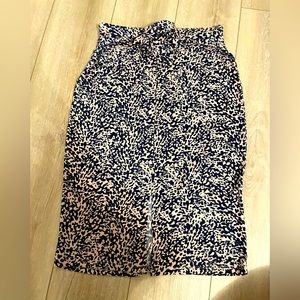 Animal print pencil skirt